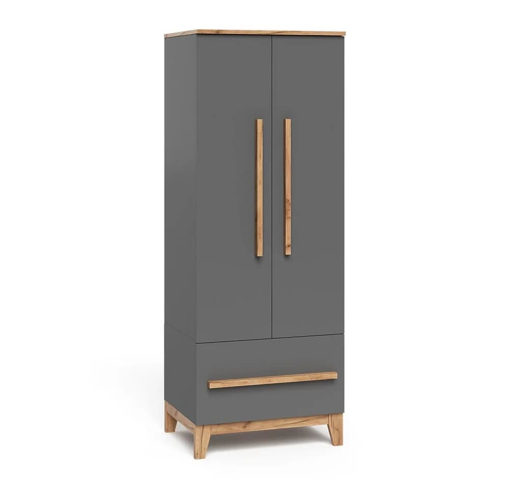 VitaliSpa® Kleiderschrank Malia Grau/Artisan Kinderkleiderschrank - Bild 3