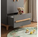 VitaliSpa® Kleiderschrank Malia Grau/Artisan Kinderkleiderschrank Bild 4