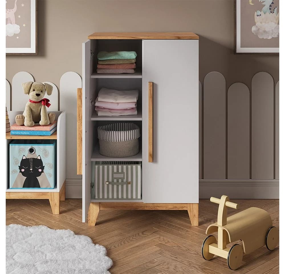 VitaliSpa® Kleiderschrank Malia Weiß/Artisan - Bild 5