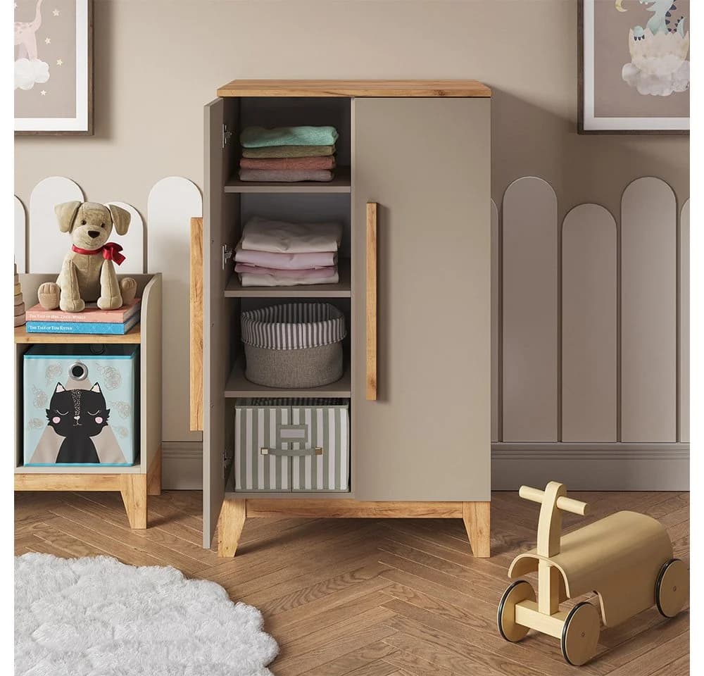 VitaliSpa® Kleiderschrank Malia Beige Modern - Bild 5