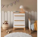 VitaliSpa® Kommode Malia Weiß/Artisan 60 x 88 cm mit 3 Schubladen Bild 2