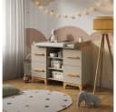 VitaliSpa® Wickelkommode Malia mit 4 Schubladen und abnehmbarer Auflage Bild 2