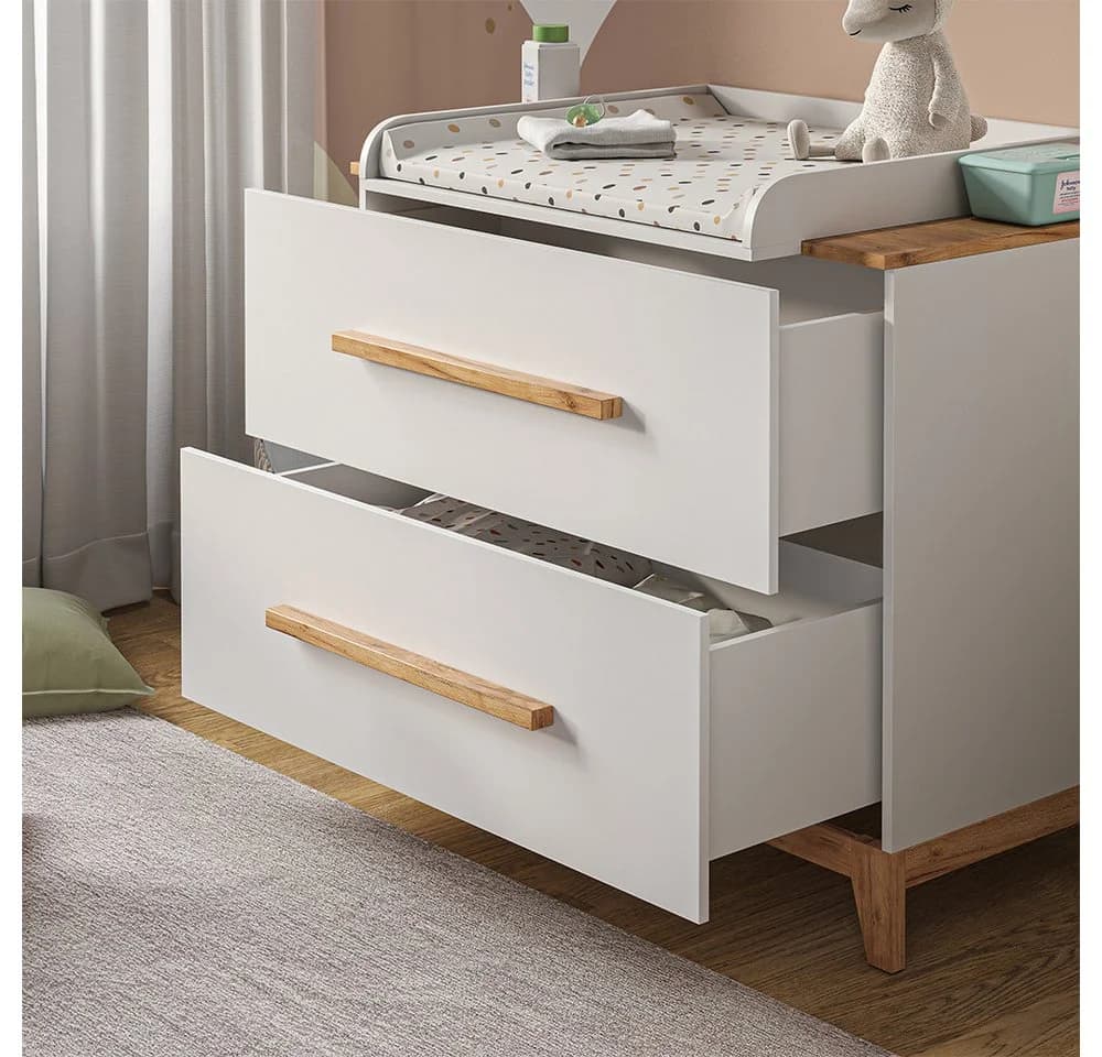 VitaliSpa® Wickelkommode Malia Weiß/Artisan 108 x 98 cm - Bild 4