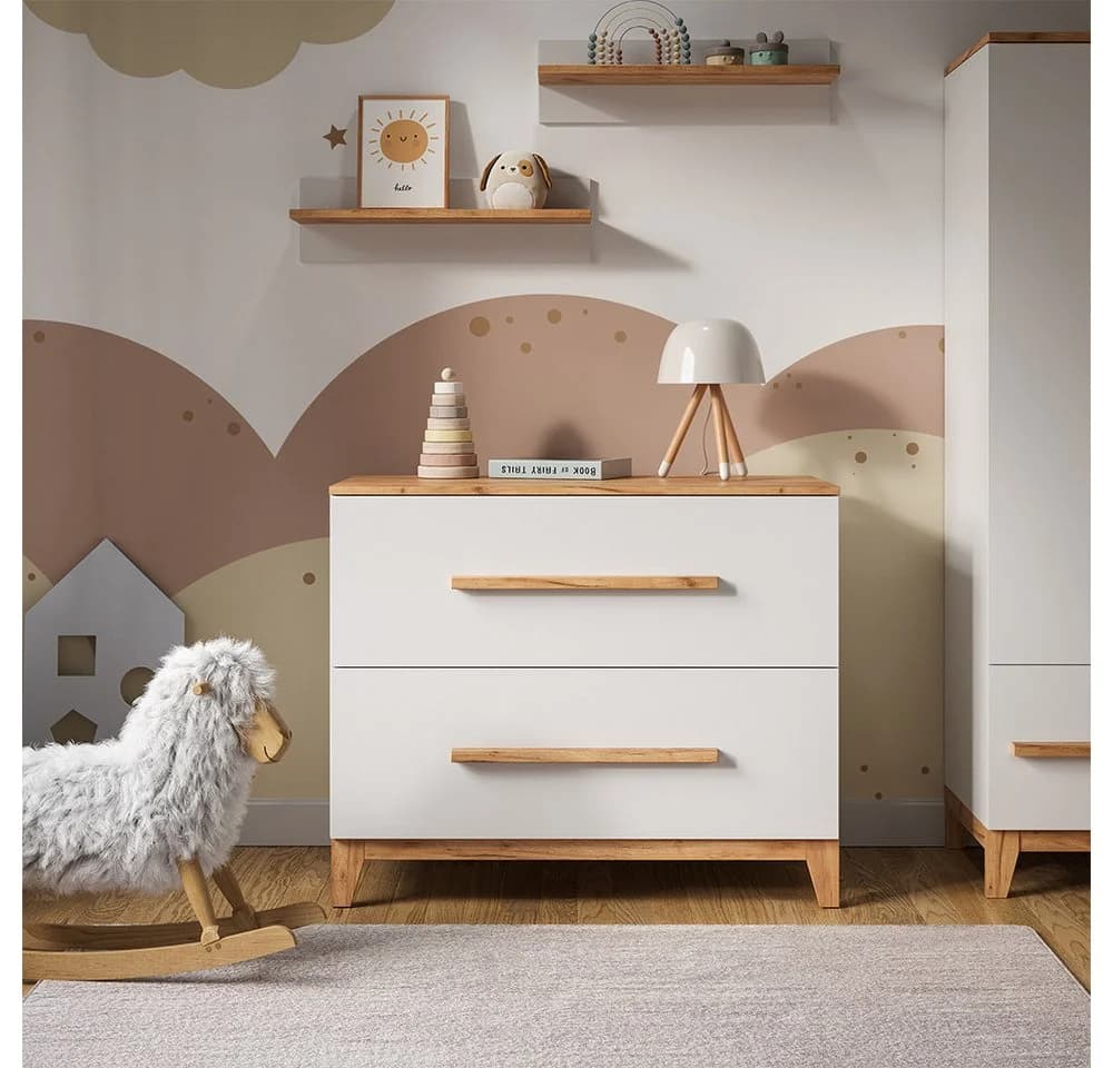 VitaliSpa® Wickelkommode Malia Weiß/Artisan 108 x 98 cm - Bild 5