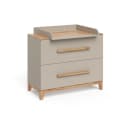 VitaliSpa Wickelkommode Malia Beige mit 2 Schubladen Bild 3