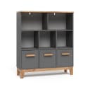VitaliSpa® Bücherregal Malia Grau/Artisan 8 Fächer Bild 2