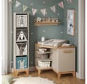 VitaliSpa Wickelkommode Malia Beige mit Tür und Stauraum Bild 2