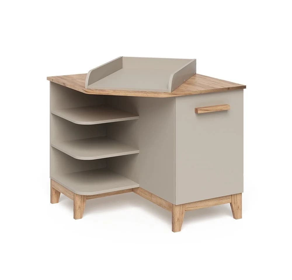 VitaliSpa Wickelkommode Malia Beige mit Tür und Stauraum - Bild 3