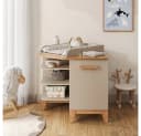 VitaliSpa Wickelkommode Malia Beige mit Tür und Stauraum Bild 4