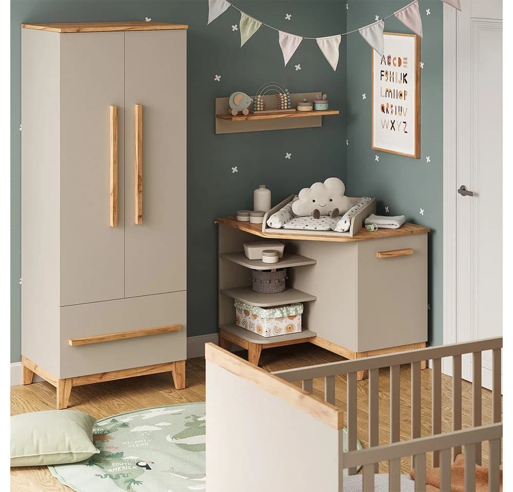 VitaliSpa Wickelkommode Malia Beige mit Tür und Stauraum - Bild 5