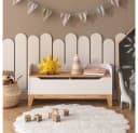 VitaliSpa® Bücherregal Malia, Weiß, 107.2 x 50 cm mit Sitzfläche Bild 2