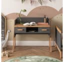 VitaliSpa® Schreibtisch Malia Grau Höhenverstellbar mit Schubladen Bild 2