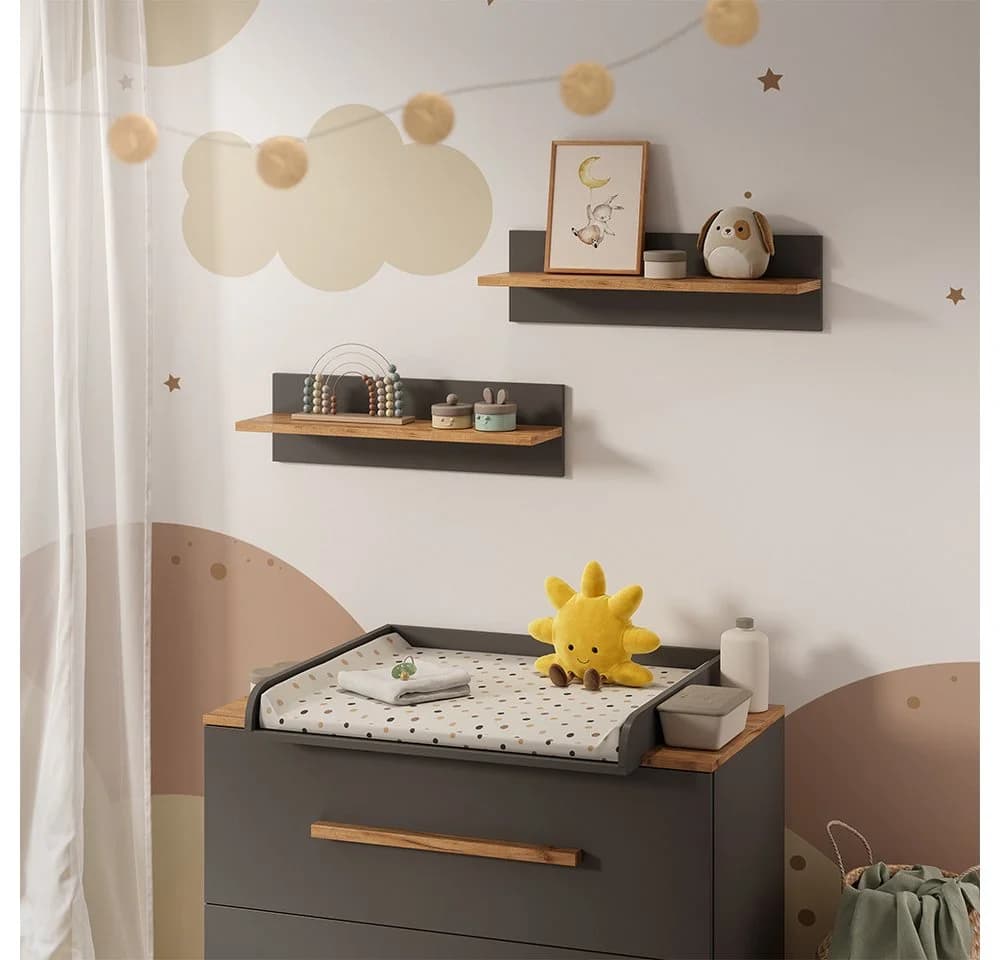 VitaliSpa® Wandregal Malia Grau Kinderzimmer - Bild 5