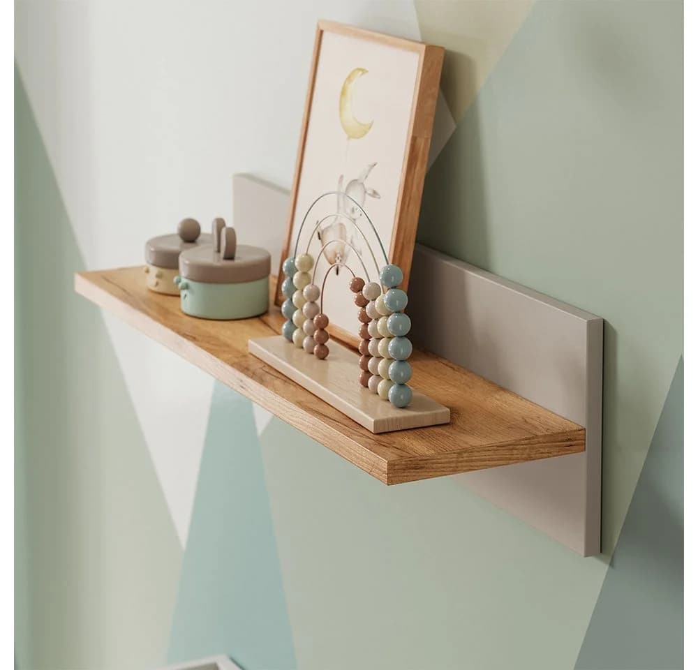 VitaliSpa® Wandregal Malia Beige/Braun Spanplatte - Bild 4