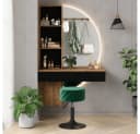 Vicco Schminktisch Melora Eiche/Schwarz 100 cm mit LED-Spiegel Bild 1