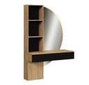 Vicco Schminktisch Melora Eiche/Schwarz 100 cm mit LED-Spiegel Bild 4