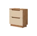 Vicco Waschbeckenunterschrank Lotta Eiche/Kaschmir gestreift Bild 2