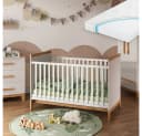 VitaliSpa® Babybett Malia Weiß/Artisan mit Matratze Bild 2