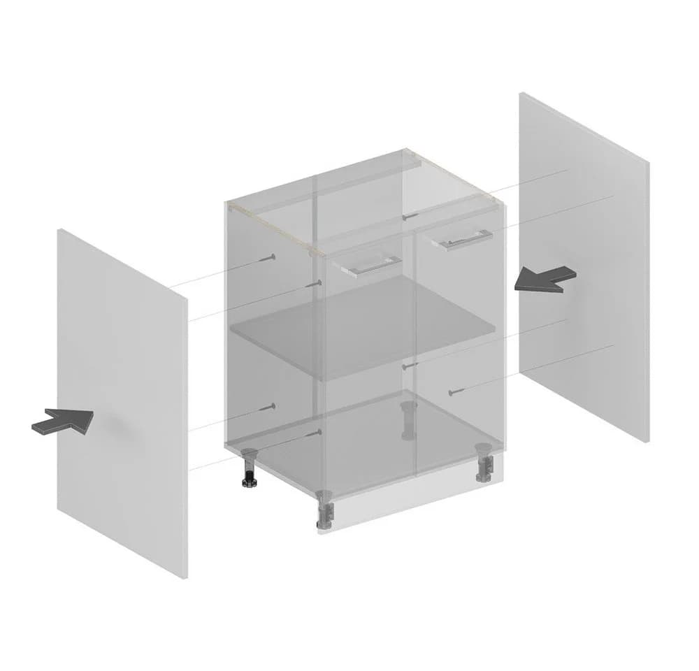 Vicco Frontblende R-Line Weiß 2er Set - Bild 4