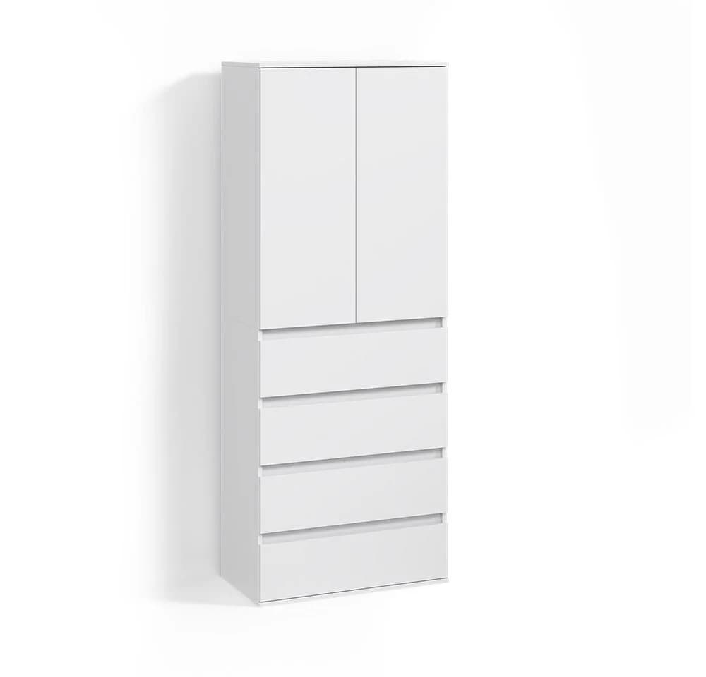 Livinity® Kleiderschrank Garda Weiß mit 4 Schubladen - Bild 2