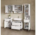 Livinity® Waschbeckenunterschrank Aterno Weiß 2 Schubladen Bild 4