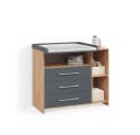 Livinity Wickelkommode Torino Anthrazit Sonoma mit Schubladen Bild 2