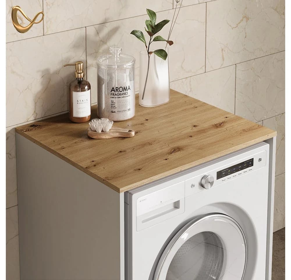 Livinity Waschmaschinenumbauschrank Paolina Weiß Modern - Bild 5