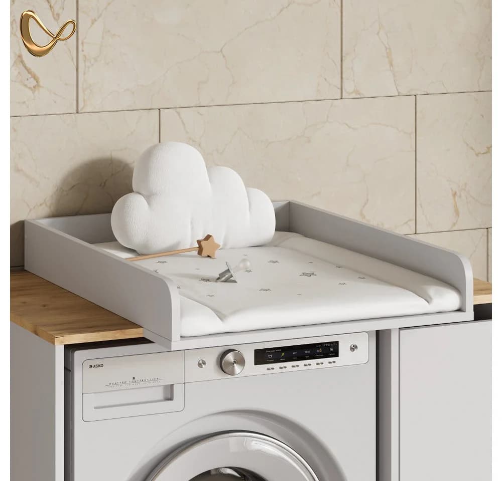 Livinity® Waschmaschinenumbauschrank Paolina Weiß - Bild 5