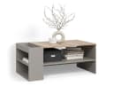 Livinity® Couchtisch Piave Greige mit Regalen Bild 2