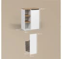 Livinity® Wäscheschrank Paolina Weiß mit Wäschekorb Bild 3