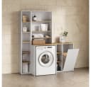 Livinity® Wäscheschrank Paolina Weiß mit Wäschekorb Bild 4