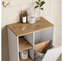 Livinity® Wäscheschrank Paolina Weiß mit Wäschekorb Bild 5