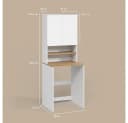 Livinity® Waschmaschinenumbauschrank Paolina Weiß/Artisan Bild 4