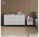 Livinity Nachtschrank Aterno 2er Set Weiß MDF Bild 1