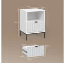 Livinity Nachtschrank Aterno 2er Set Weiß MDF Bild 3