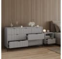 Livinity Nachtschrank Aterno Grau 2er Set Bild 4