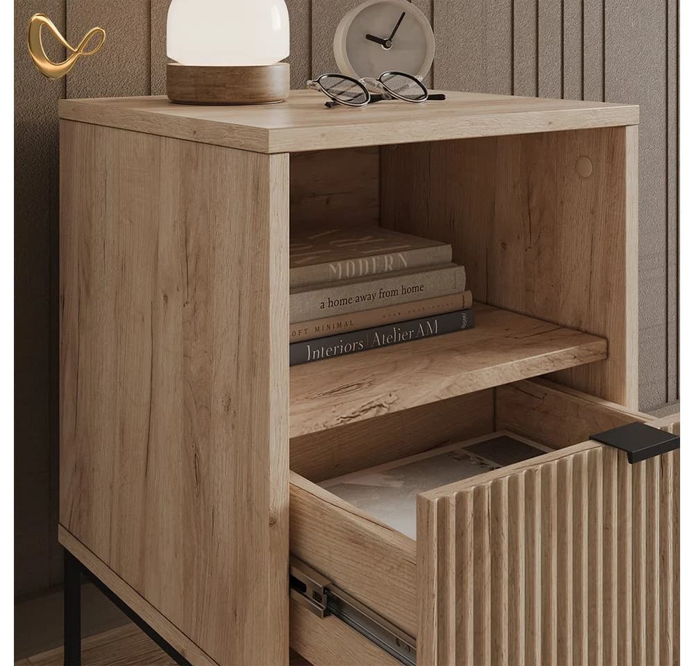 Livinity Nachtschrank Aterno 2er Set Viking Oak MDF - Bild 5