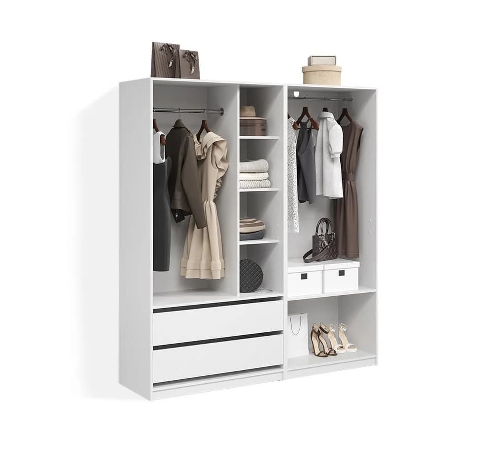 Livinity® Kleiderschrank Trento 2er Set Weiß - Bild 2