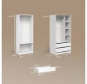 Livinity® Kleiderschrank Trento 2er Set Weiß Bild 3