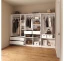 Livinity® Kleiderschrank Trento 3er Set Weiß Bild 4