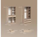 Livinity® Garderobenschrank Trento 2er Set Sonoma Bild 3