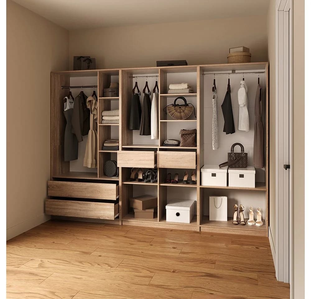 Livinity® Garderobenschrank Trento 2er Set Sonoma - Bild 4