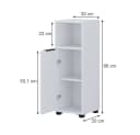 Vicco Midischrank Alina Weiß 3 Fächer Soft-Close Bild 1
