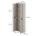 Vicco Hochschrank Ruford 4 Türen Cashmere Bild 1