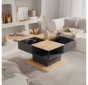Vicco Couchtisch Movira Anthrazit/Goldkraft Eiche mit Liftfunktion und Stauraum Bild 2