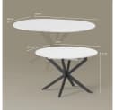 Livinity® Esstisch Firenze Weiß Schwarz Ausziehbar Bild 3