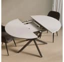 Livinity® Esstisch Firenze Weiß Schwarz Ausziehbar Bild 4