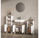Livinity® Badmöbel-Set Amalfi 3-teilig Weiß/Goldkraft Eiche Bild 5