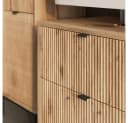 Vicco Badmöbel-Set Eliza 3-teilig Viking Oak Schwarz Bild 5