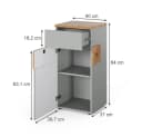 Vicco Midischrank Eden Grau Modernes Design Bild 1